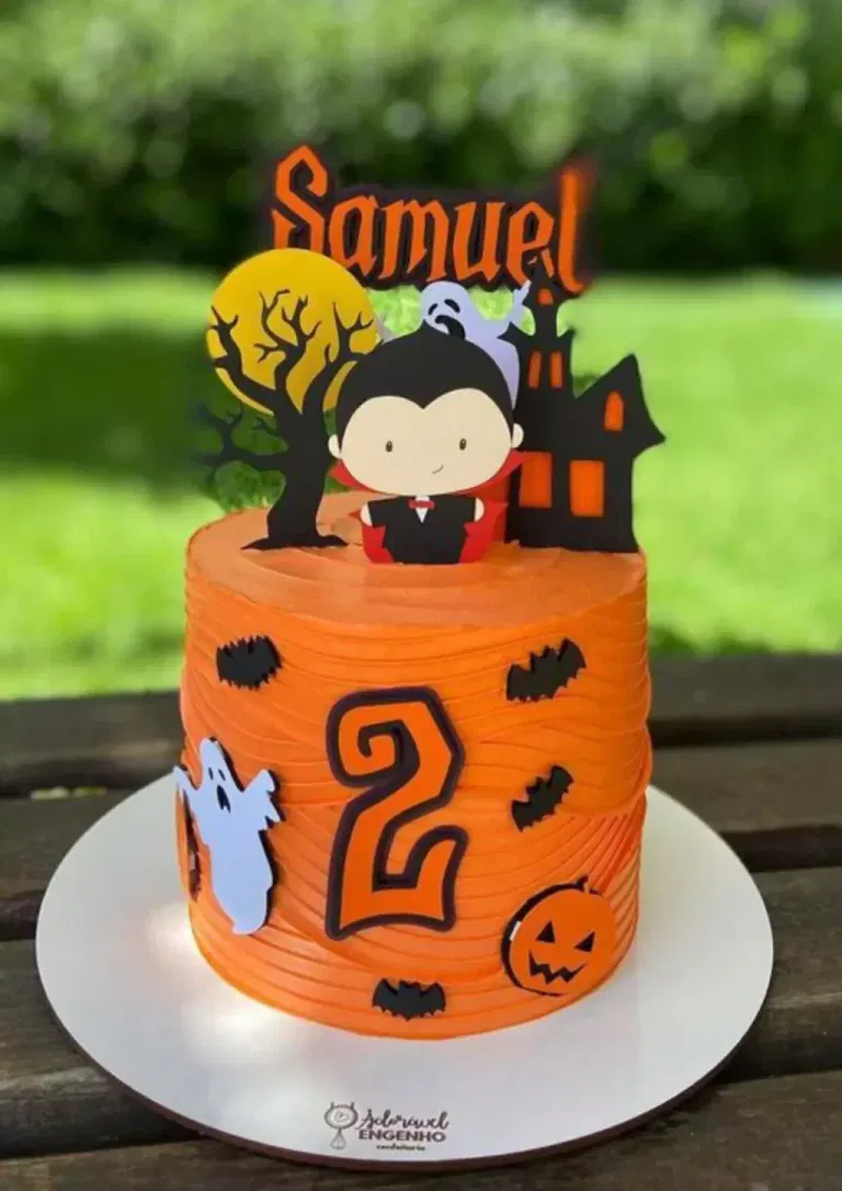 Topo de Bolo Halloween Vampiro Studio