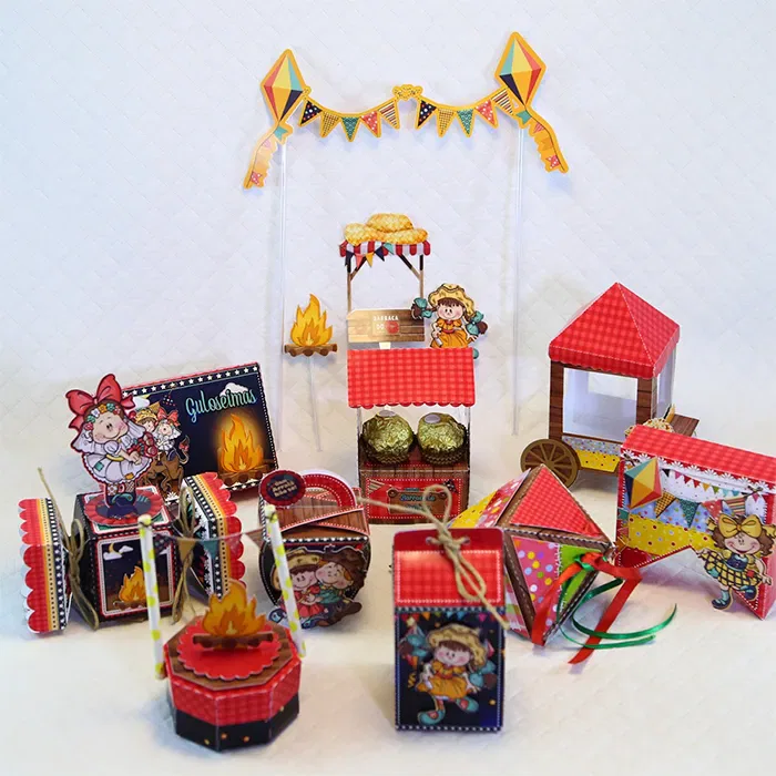 Centro de Mesa Festa Junina Studio e Pdf