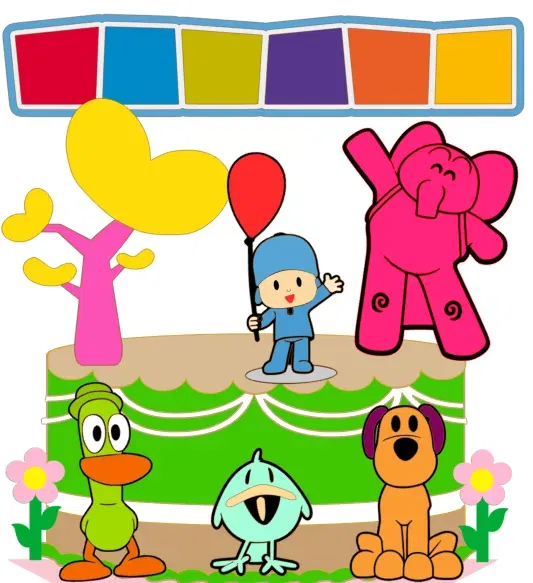 Topper de Bolo Pocoyo Silhouette Studio